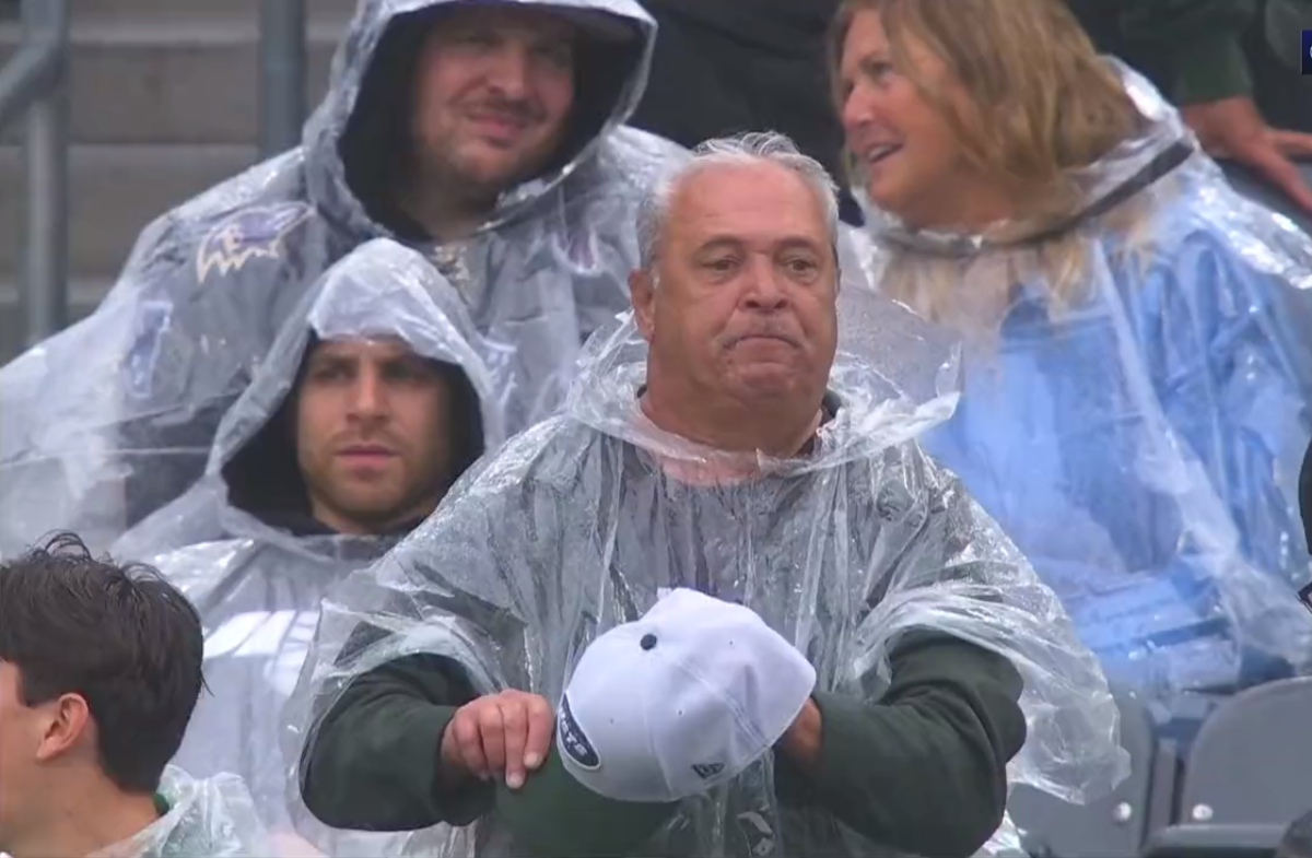 Jets Fan's Fierce Outburst Goes Viral as His Teeth Take Flight During