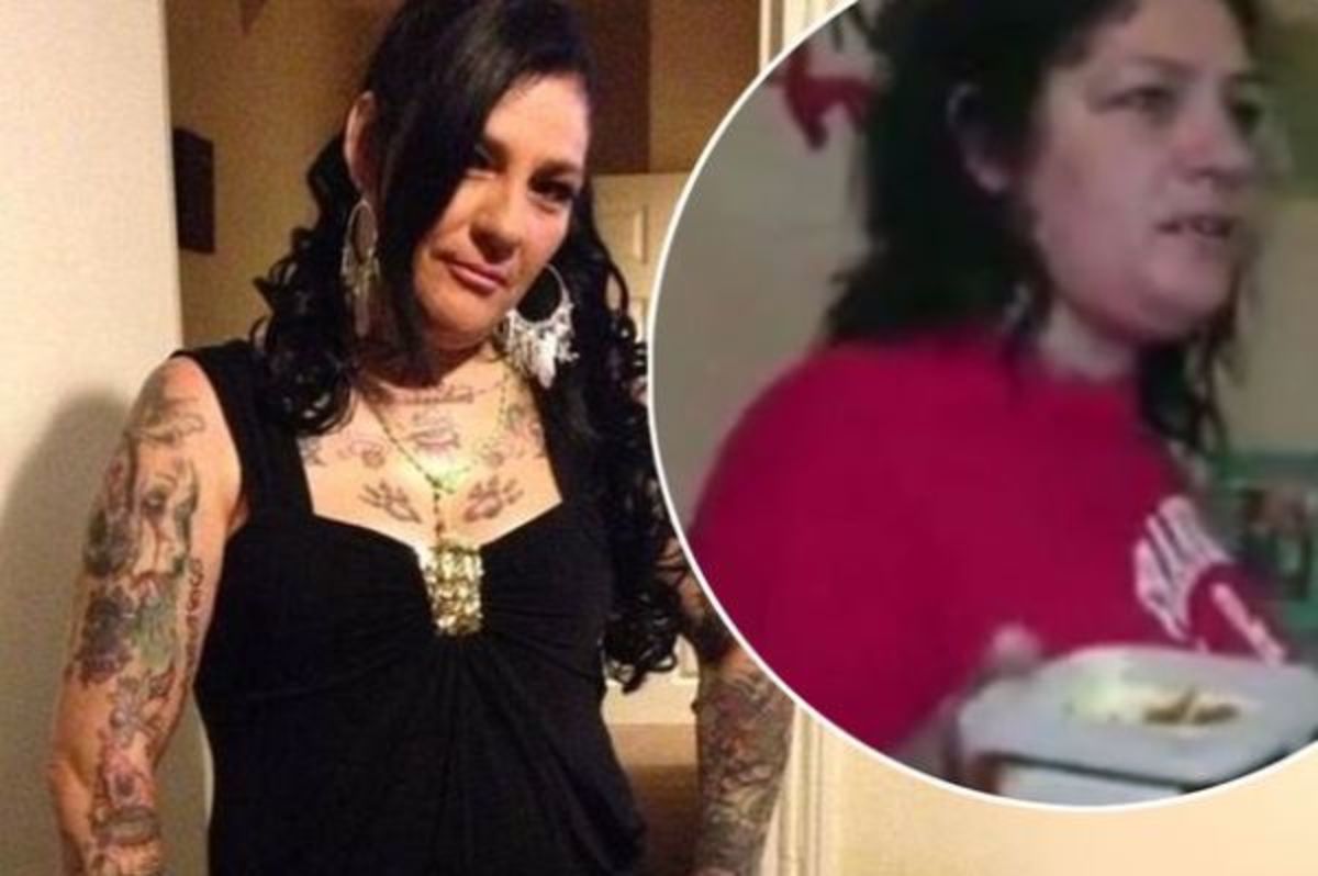 Mandy Cowie showing off her tattoos, Photo Credit: Daily Mail